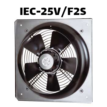 'هواکش صنعتی آکسیال (طرح آلمان) ژنیران IEC-25V/F2S قاب چهارگوش'